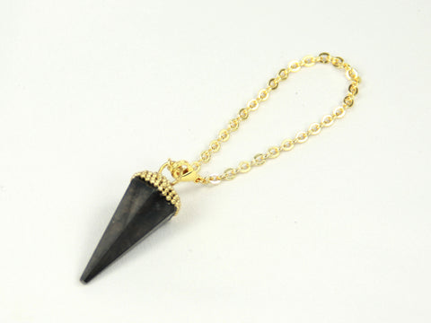 Hematite Crystal Point Charm